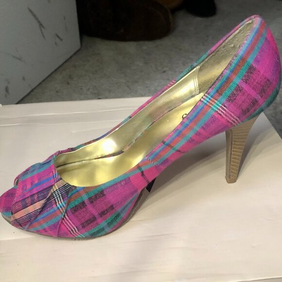 Candies Pink High Heels/ 9 - Picture 1 of 5